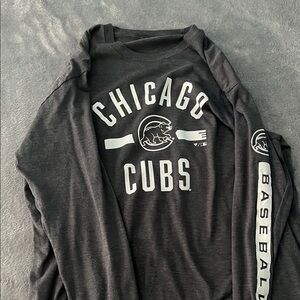 Chicago Cubs Black Long Sleeve Shirt